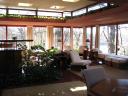 Living room of the Frank Lloyd Wright house.